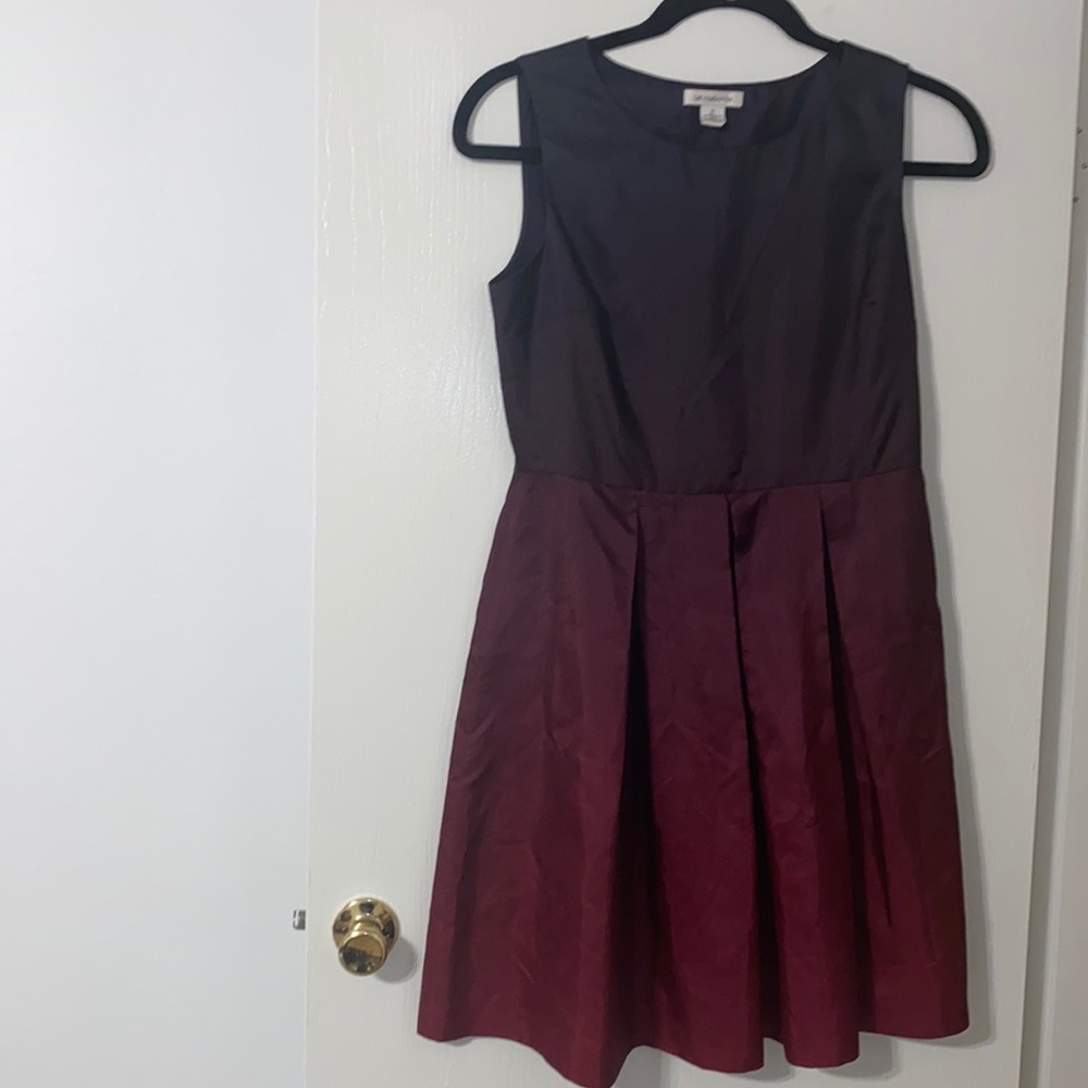 Liz Claiborne purple/burgundy ombré sleeveless dress